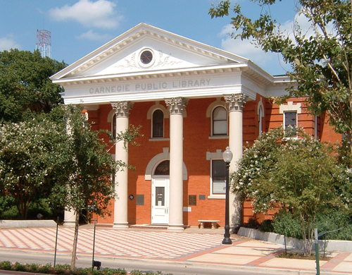 Photo of the Carnegie Library in Bryan Texas