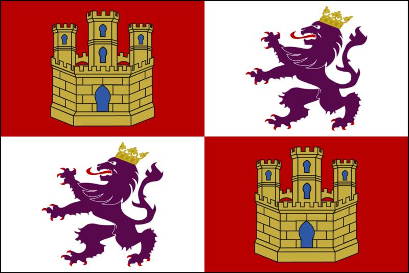 Photo of the Spanish flag that once flew over Texas