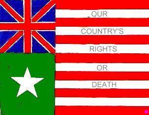 Photo of the Baker flag that once flew over San Felipe during the Texas struggle for independence