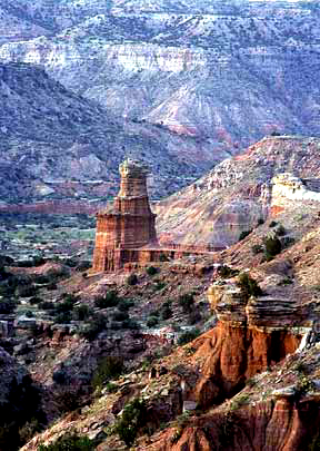 Photo of Palo Duro Canyon near present day Amarillo Texas