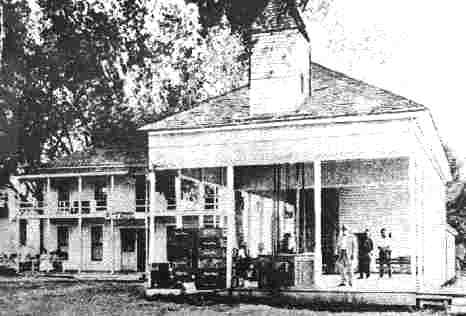 Photo of early day bottling works of Wootan Wells